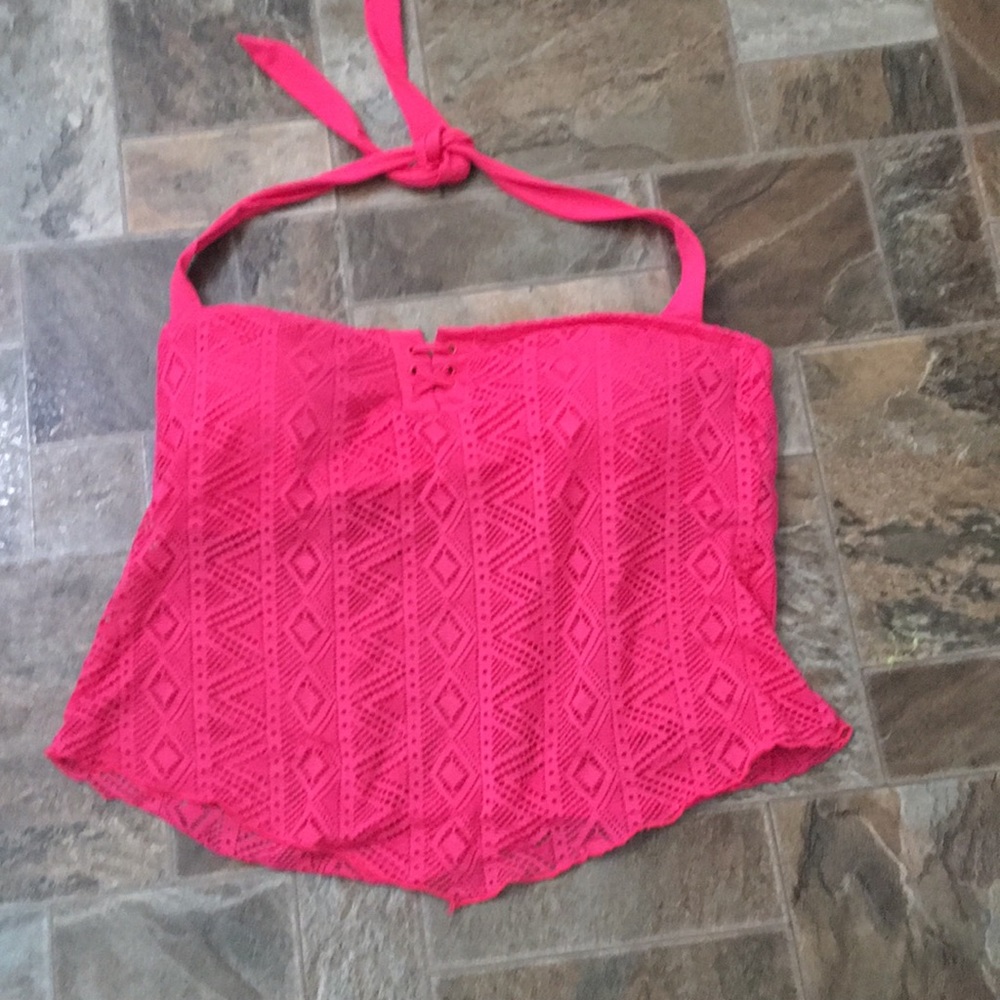 Crochet halter swim top